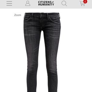 C of H racer dark grey jeans